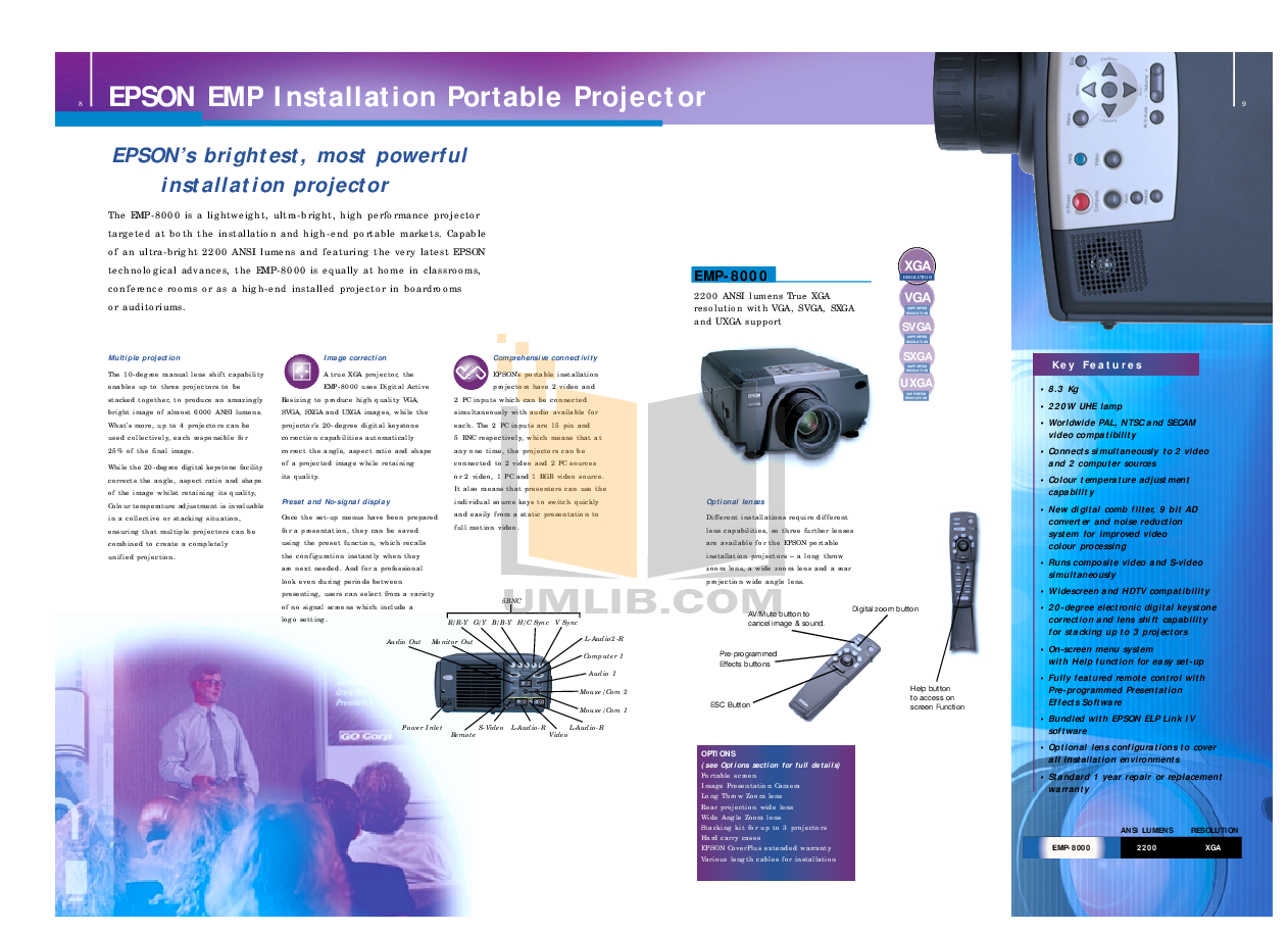 PDF manual for Epson Projector EMP9000